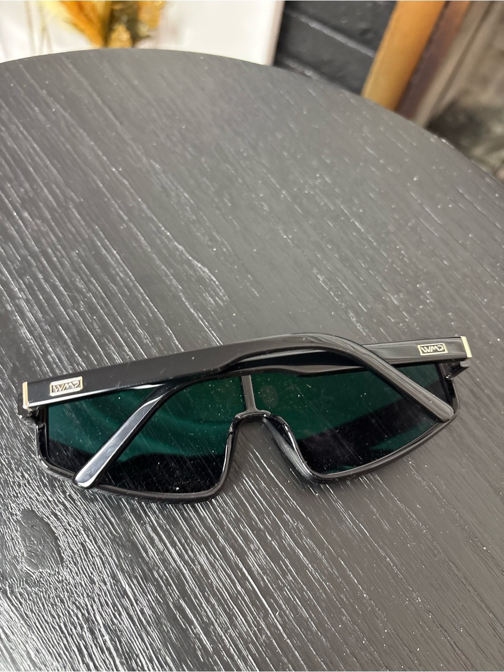 NOVA WMP Aviator Black Shield Sunglasses - Picture 2 of 6